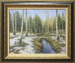 Владимир Маркин, «Первые проталины» ,пейзаж